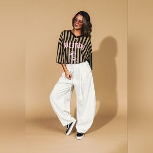 Dressed in lala Baddie Barrel Sweatpant Trousers sz small - bought and not worn